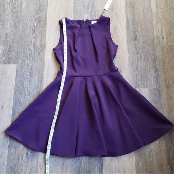 NWT WINE SKATER DRESS MADE IN LONDON - Picture 8 of 13
